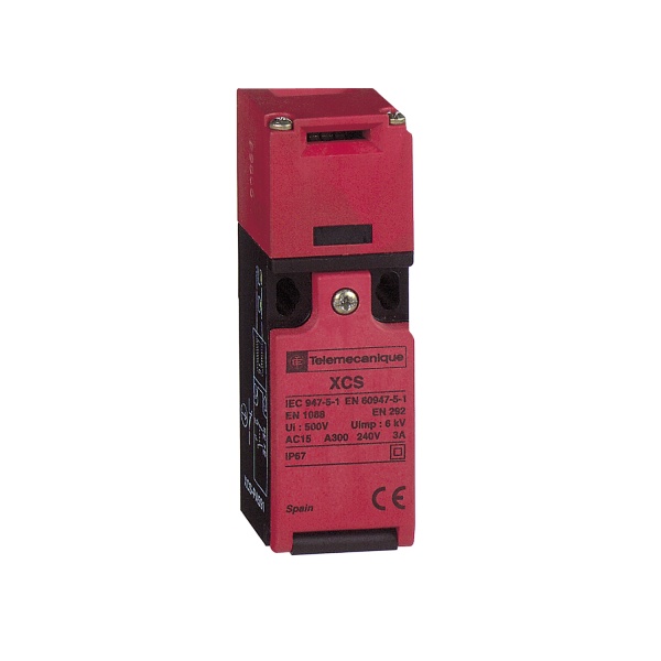 XCSPA591 Safety switch, Telemecanique Safety switches XCS, plastic XCSPA, 1 NC 1 NO, snap action, 1 entry tapped Pg 11 Teleme