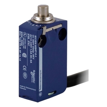 103738_web XCMD2110L1 Limit switch, Limit switches XC Standard, XCMD, metal end plunger, 1NC 1 NO, snap, 1 m Telemecanique Sensors web