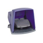 XPEB310 single foot switch IP66 with cover plastic blue 1 NC 1 NO Schneider Electric 107076 1500x1500