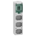13177 Kaedra for power outlet 3 openings 1 x 4 modules Schneider Electric 13177 image 1500x1500