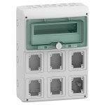 13181 Kaedra for power outlet 6 openings 1 x 12 modules Schneider Electric 13181 image 1500x1500