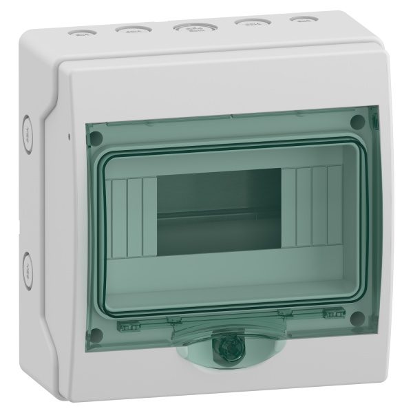 13443 mini Kaedra for modular device 1 openings 8 modules 4 terminal blocks Schneider Electric 13959m image 1500x1500