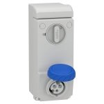 83081 Unika interlocked socket 16 A 2P E 200 250 V AC IP65 wall Schneider Electric 83081 image 1500x1500