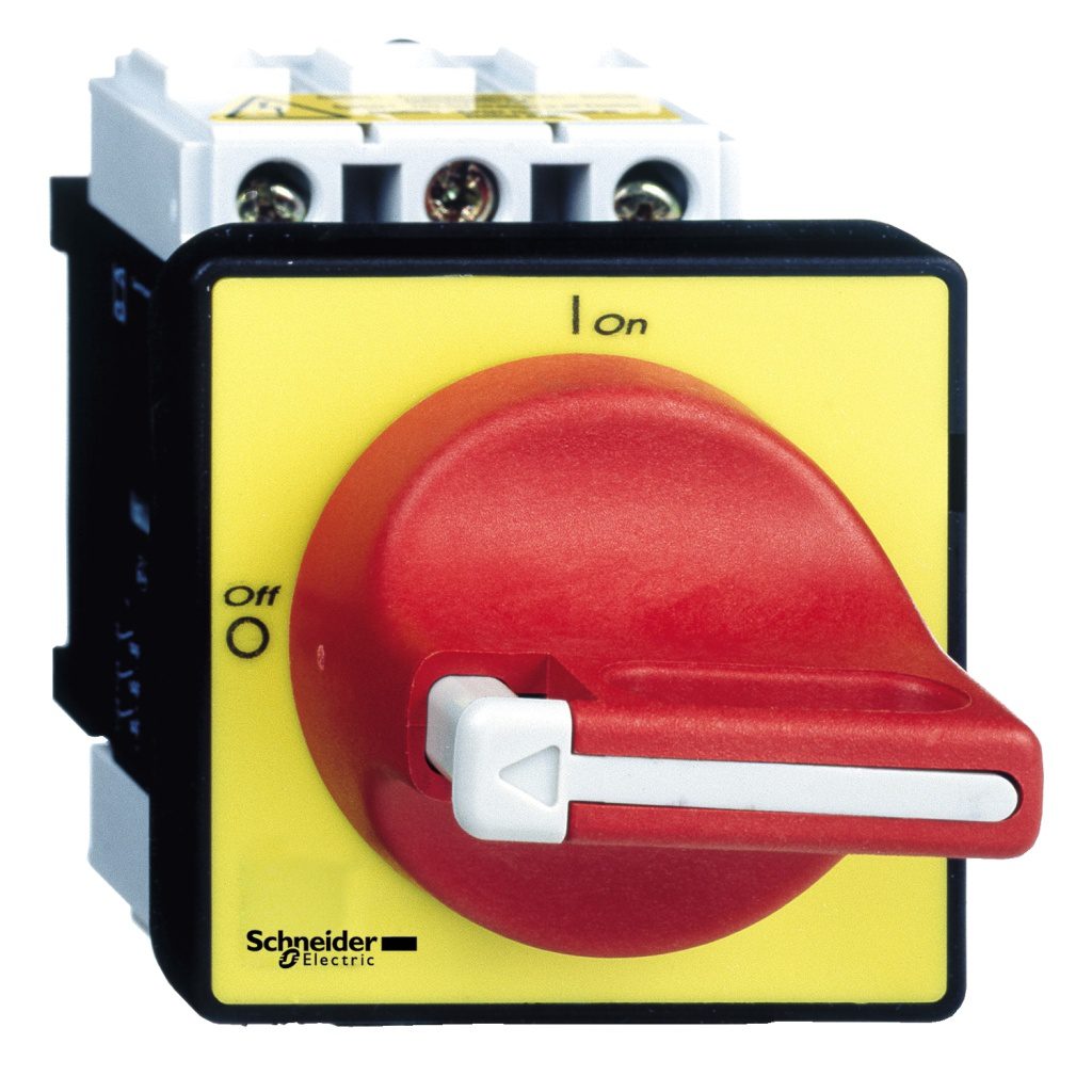 VCF0 TeSys Vario emergency stop switch disconnector 25 A on door Schneider Electric 9268 se 1500x1500