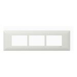 P07010 N Cover frame, Livia, 9 grid, 9 modules, white Schneider Electric 9m grid and 9m cover frame we web