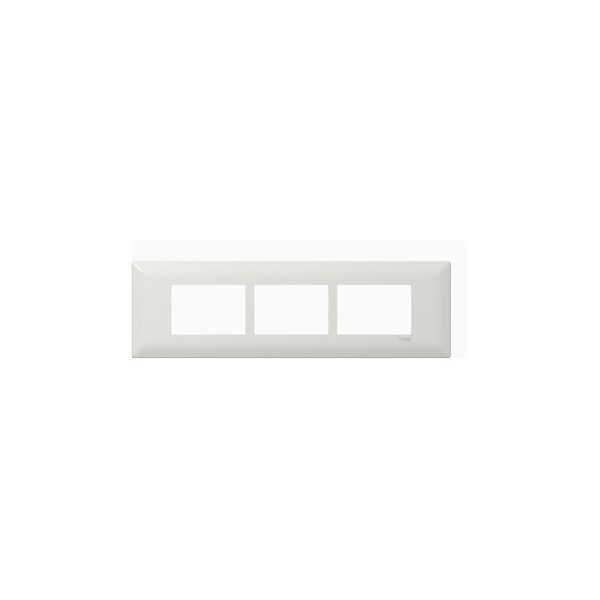 P07010 N Cover frame, Livia, 9 grid, 9 modules, white Schneider Electric 9m grid and 9m cover frame we web