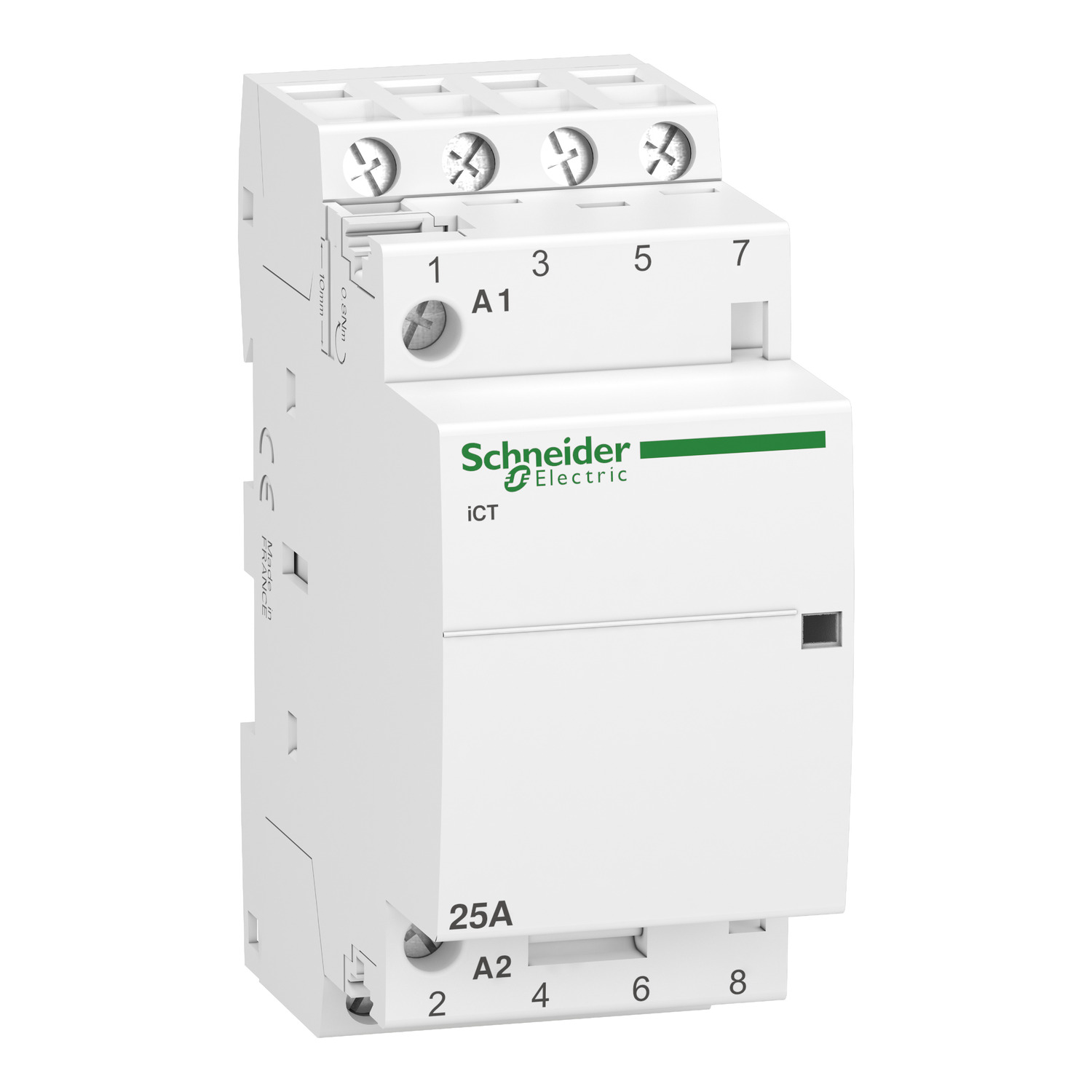 A9C20834_Image_1500x1500 A9C20834 contactor iCT 4 poles 4 NO 25 A 220.240 V AC Schneider Electric a9c20834 image 1500x1500