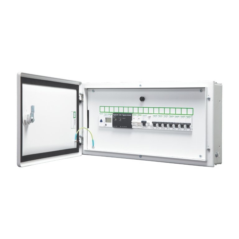 A9HSND18 Acti 9 SPN DB double door metal IP43 18 ways Schneider Electric a9hsnd18 1500x1500