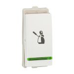 AAKX6004 Opale switch with green indicator MMR sign 1-way 6A white Schneider Electric aakx6004 iop def wd 1500x1500