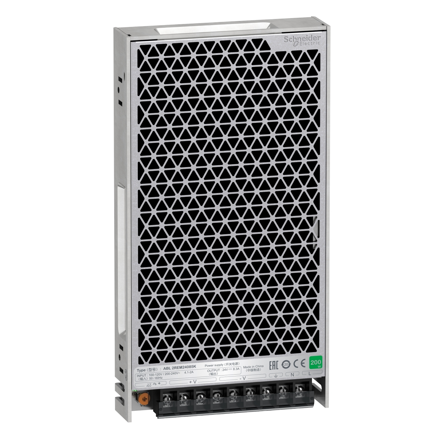 ABL2_64986_CPSCT17005_1500x1500 ABL2REM24085K single phase power supply, 100 240V input, 24V DC output, 200W, 8,3A Schneider Electric abl2 64986 cpsct17005 1