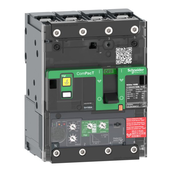 C11E44V100B NSXm160E 16kA AC 4P 100A 4.1 BUSBAR Schneider Electric c12h44v160b image 1500x1500