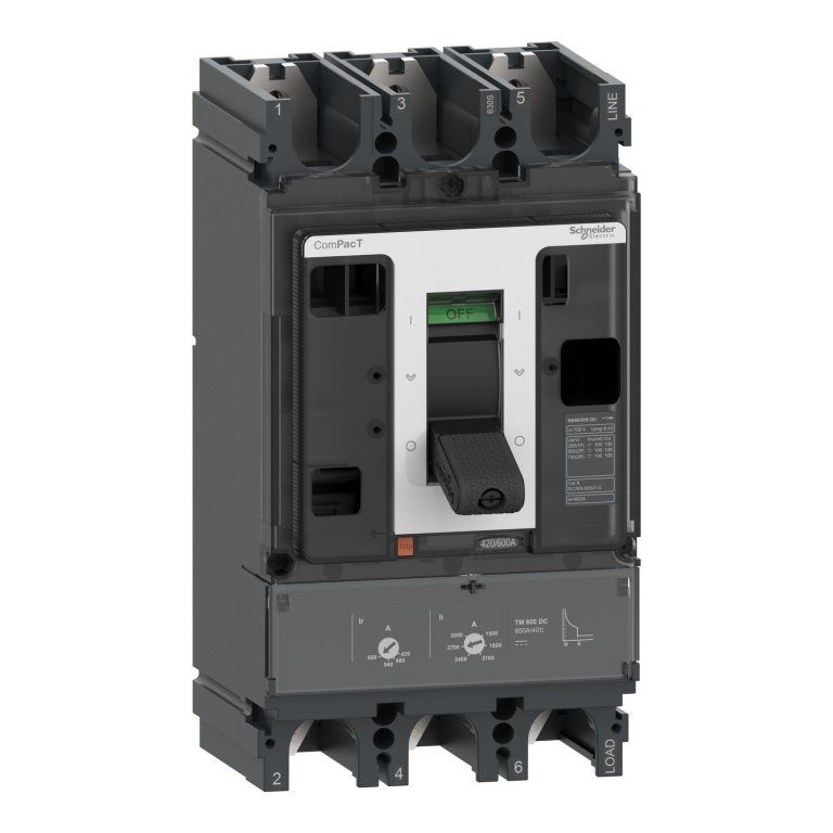 C40F3TM400D NSX400F 36kA DC 3P 400A TMD Schneider Electric c63s3tm600d image 1500x1500