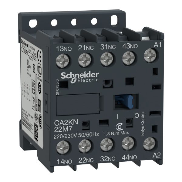 CA2KN22E7 TeSys K control relay 2 NO 2 NC ca2kn22m7 image 1500x1500
