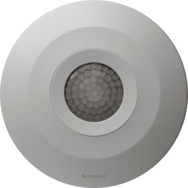 CSS54E WE Surface Mount Single-Load 360º Slim PIR Occupancy Sensor Schneider Electric css54e we 1500x1500