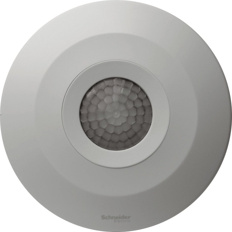 CSS54E WE Surface Mount Single-Load 360º Slim PIR Occupancy Sensor Schneider Electric css54e we 1500x1500