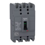 EZC100H3032 circuit breaker Easypact EZC100H TMD 32 A 3 poles 3d Schneider Electric ezc100h3100 image web