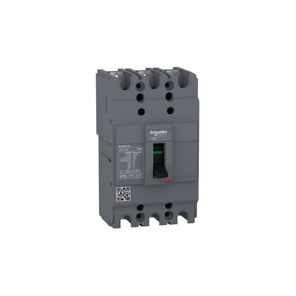 EZC100H3032 circuit breaker Easypact EZC100H TMD 32 A 3 poles 3d Schneider Electric ezc100h3100 image web