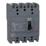EZC100N4100 circuit breaker Easypact EZC100N TMD 100 A 4 poles 3d Schneider Electric ezc100n4100 image web