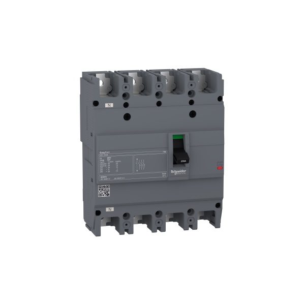 EZC250N4250 circuit breaker Easypact EZC250N TMD 250 A 4 poles 3d Schneider Electric ezc250n4250 image web