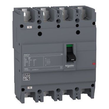 EZC250N4250_Image_web EZC250N4250 circuit breaker Easypact EZC250N TMD 250 A 4 poles 3d Schneider Electric ezc250n4250 image web