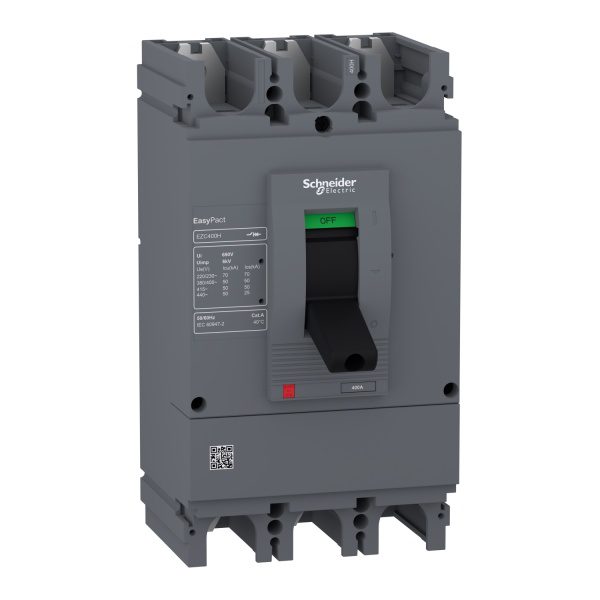 EZC400H3320N circuit breaker Easypact EZC400H TMD 320 A 3 poles 3d Schneider Electric ezc400h3400n image 1500x1500
