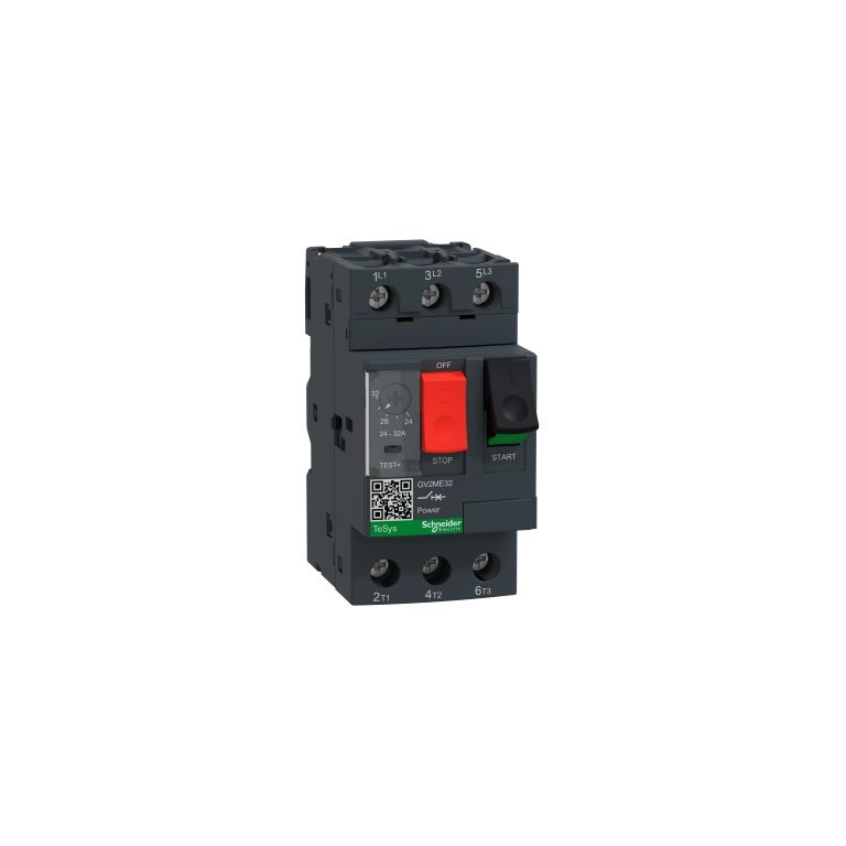 GV2ME32 Motor circuit breaker, TeSys GV2, 3P, 24-32 A, thermal magnetic, screw clamp terminals Schneider Electric gv2me32 ima
