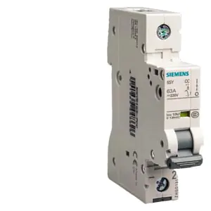 5SY71058CC Betagard MCB 0.5 A, 1 Pole, 15 kA, D-Curve Siemens g cn01 xx 01888i