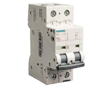 5SY72638CC Betagard MCB 63 A, 2 Pole, 15 kA, D-Curve Siemens g cn01 xx 01890i