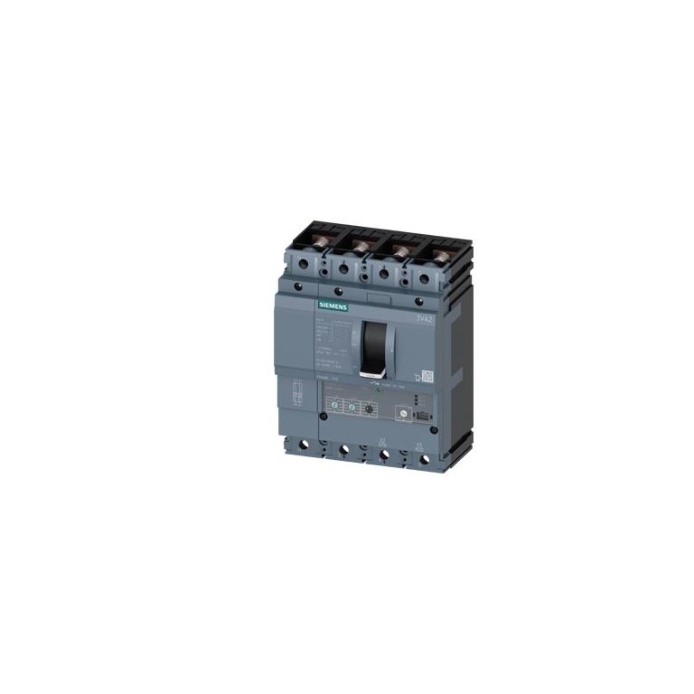 3VA2063-6HL42-0AA0 MCCB 63 A, 4 Pole, 85 kA, O L S C Settings, Microprocessor Trip Unit ETU320 LI Siemens g i202 xx 22638i