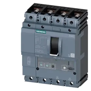 3VA2063-6HL42-0AA0 MCCB 63 A, 4 Pole, 85 kA, O L S C Settings, Microprocessor Trip Unit ETU320 LI Siemens g i202 xx 22638i