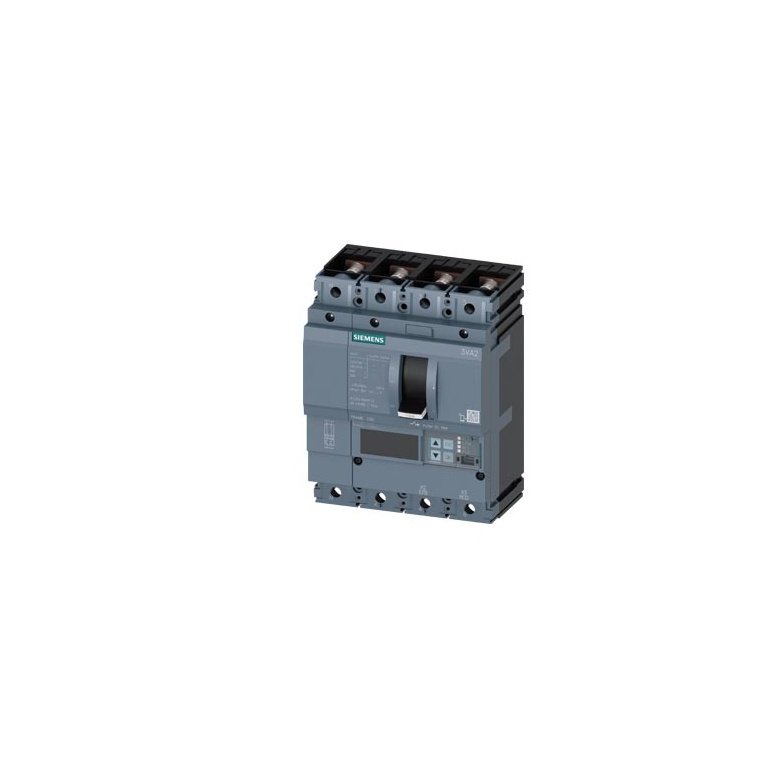 3VA2063-5JQ42-0AA0 MCCB 63 A, 4 Pole, 55 kA, O L, S C E F, Microprocessor Based Trip Unit ETU560 LSIG Siemens g i202 xx 22686