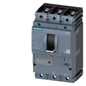 3VA2225-6HL32-0AA0 MCCB 250 A, 3 Pole, 85 kA, O L S C Settings, Microprocessor Trip Unit ETU320 LI Siemens g i202 xx 22800i