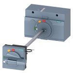 3VA9467-0FK23 door mounted rotary operator standard IEC IP65 with door interlock 24 V DC lighting kit accessory for 3VA13 14