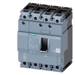 3VA1196-5GD42-0AA0 MCCB 16 A, 4 Pole, 55 kA, Fixed O L Fixed S C Settings, Thermal Magnetic Trip Unit FTFM Siemens g i202 xx