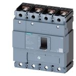 3VM12254GE420AA0 MCCB 250 A, 4 Pole, 36 kA, Adjustable O L Fixed S C Settings, Thermal Magnetic Trip Unit ATFM Siemens g i202