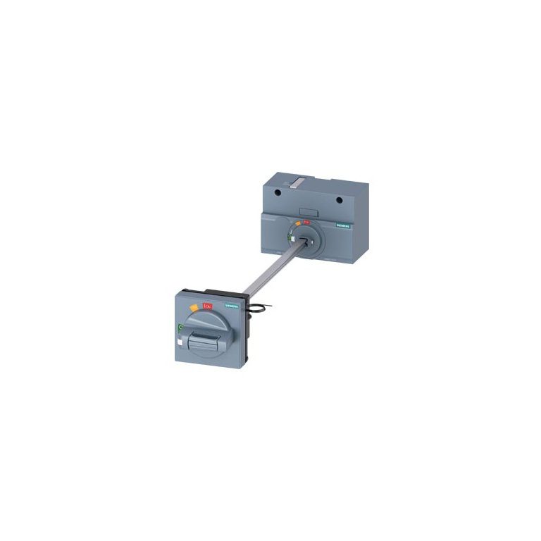 3VA9257-0FK23 door mounted rotary operator standard IEC IP65 with door interlock 24 V DC lighting kit accessory for 3VA12 Sie