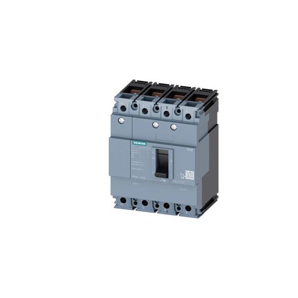3VM10803ED420AA0 MCCB 80 A, 4 Pole, 25 kA, Fixed O L Fixed S C Settings, Thermal Magnetic Trip Unit FTFM Siemens g i202 xx 31