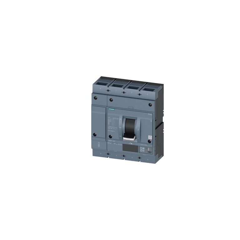 3VA2580-6KQ42-0AA0 MCCB 800 A, 4 Pole, 85 kA, O L, S C E F, Microprocessor Based Trip Unit ETU860 LSIG Siemens g i202 xx 3472