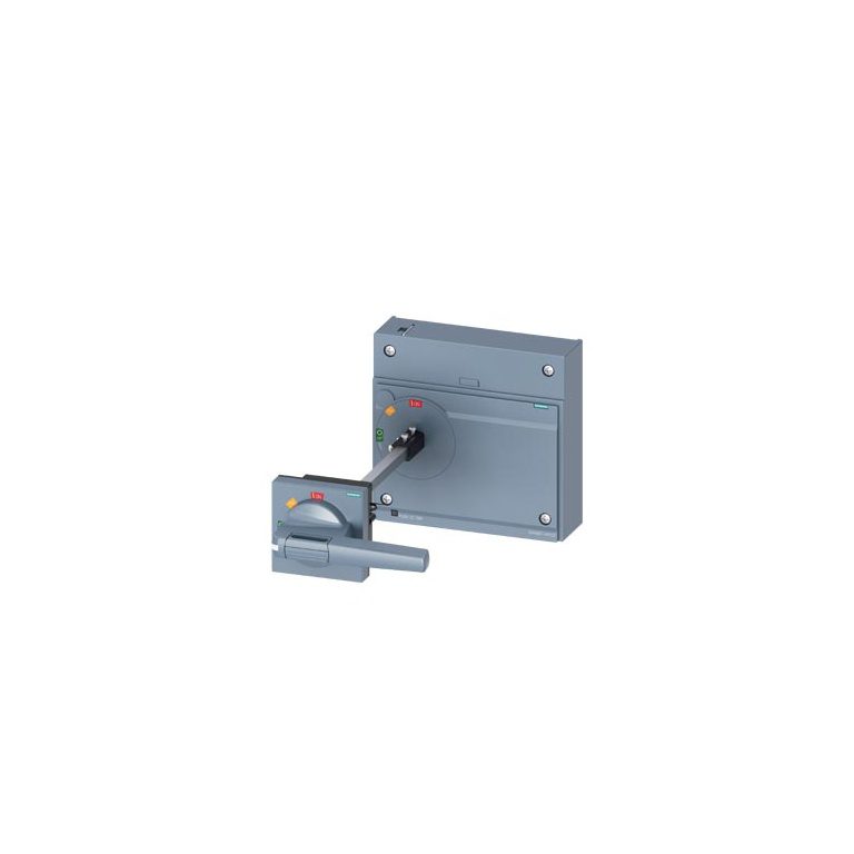 3VA9687-0FK23 door mounted rotary operator standard IEC IP65 with door interlock 24 V DC lighting kit accessory for 3VA15 3VA