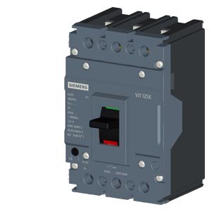 G_I202_XX_57410i 3VJ1092-3DB32-0AA0 MCCB 25 A, 3 Pole, 25 kA, Adjustable O L Fixed S C Settings, Thermal Magnetic Trip Unit ATFM Siemens g i20
