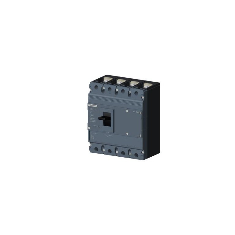 3VJ1225-3EA42-0AA0 MCCB 250 A, 4 Pole, 25 kA, Fixed O L Fixed S C Settings, Thermal Magnetic Trip Unit FTFM Siemens g i202 xx