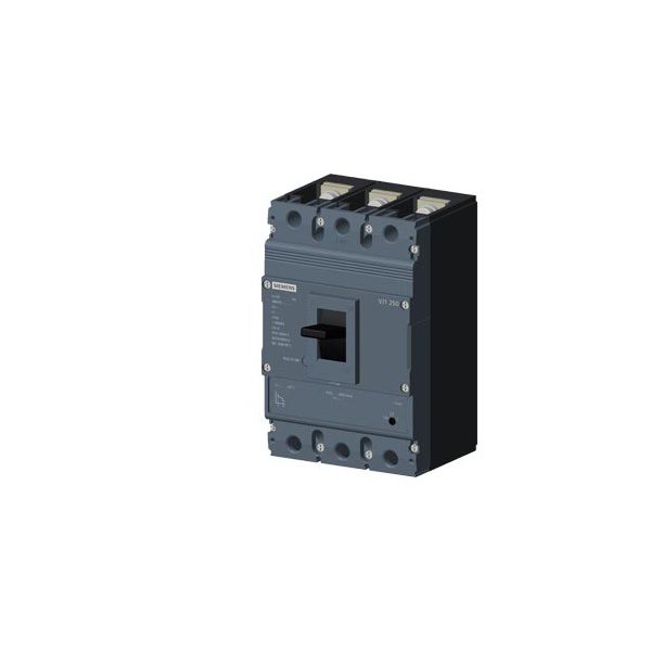 3VJ1225-7DB32-0AA0 MCCB 250 A, 3 Pole, 55 kA, Adjustable O L Fixed S C Settings, Thermal Magnetic Trip Unit ATFM Siemens g i2