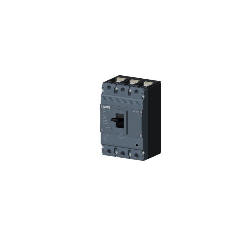 3VJ1225-7DB32-0AA0 MCCB 250 A, 3 Pole, 55 kA, Adjustable O L Fixed S C Settings, Thermal Magnetic Trip Unit ATFM Siemens g i2