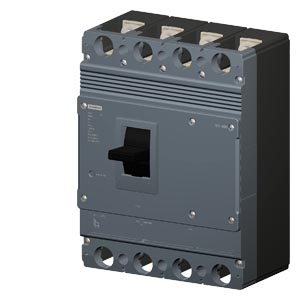 G_I202_XX_60935i 3VJ1340-3EA42-0AA0 MCCB 400 A, 4 Pole, 25 kA, Fixed O L Fixed S C Settings, Thermal Magnetic Trip Unit FTFM Siemens g i202 xx