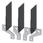 3VM91540QC50 bus connectors broadened front mounted 4 units accessory for 3VM10 11 extended pole-center distance for India Si