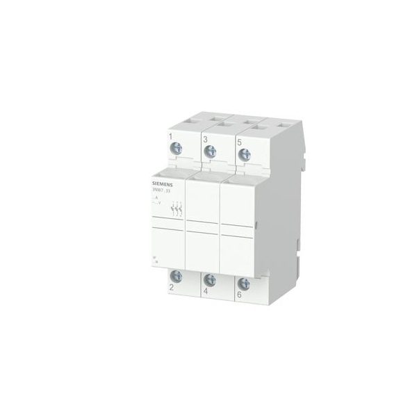 3NW7033 SENTRON, cylindrical fuse holder, 10 38 mm, 3-pole, In 32 A, AC 690 V Siemens g i202 xx 83668i