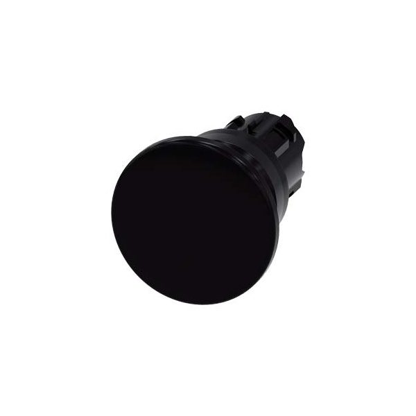 3SU10001BD100AA0 Mushroom pushbutton, 22 mm, round, plastic, black, 40 mm, momentary contact type Siemens g ic03 xx 06721i