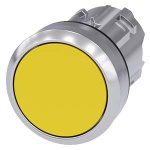 3SU10500AB300AA0 Pushbutton, 22 mm, round, metal, shiny, yellow, pushbutton, flat momentary contact type Siemens g ic03 xx 06