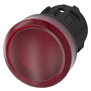 G_IC03_XX_06875i 3SU10016AA200AA0 Indicator lights, 22 mm, round, plastic, red, lens, smooth Siemens g ic03 xx 06875i