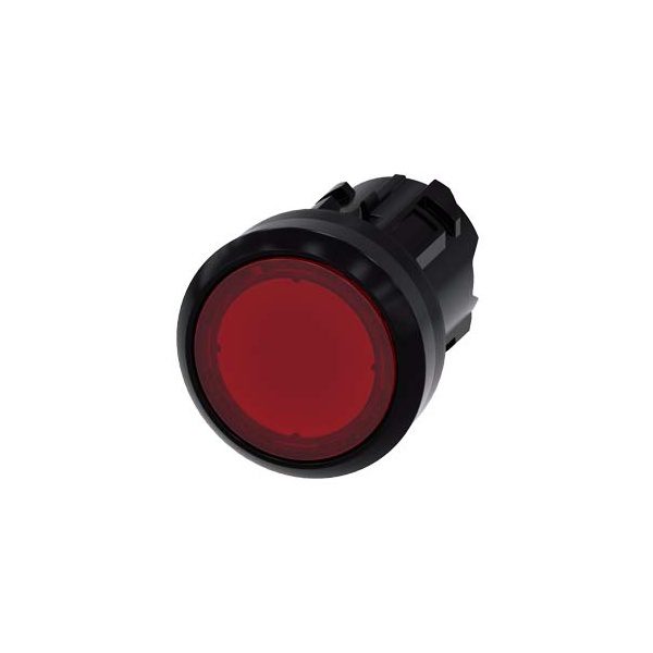 3SU10010AB200AA0 Illuminated pushbutton, 22 mm, round, plastic, red, pushbutton, flat momentary contact type Siemens g ic03 x